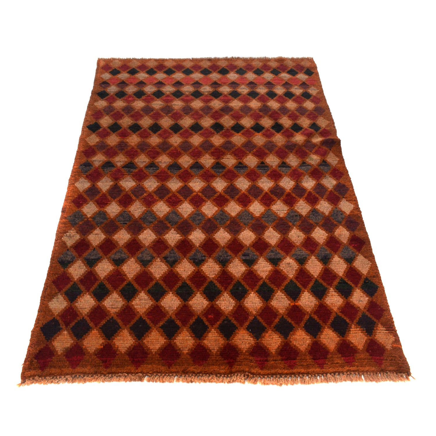 Tribal Baloch Rug 3' 9" x 6' 3" ft / 114 x 190 cm - No. W27460