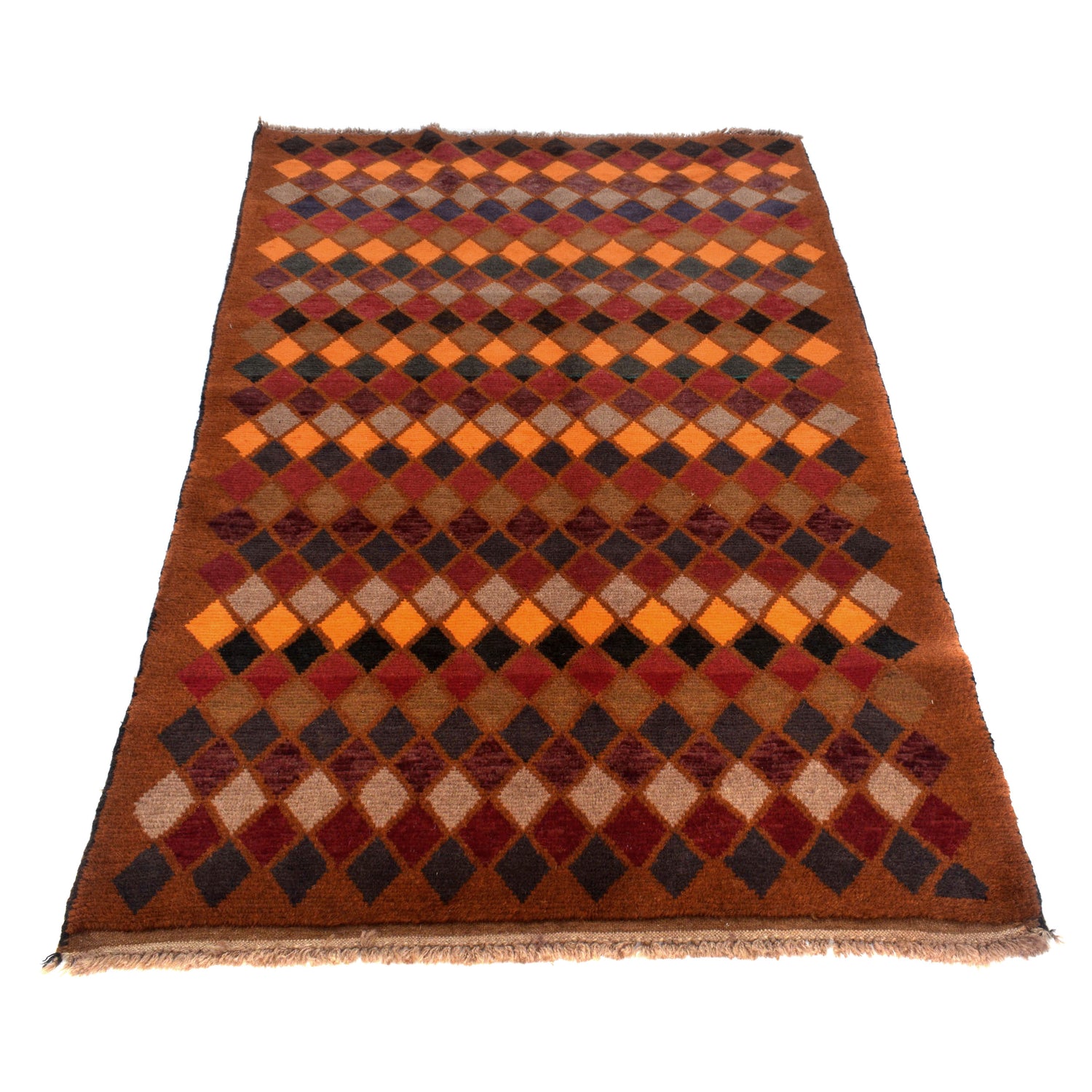 Tribal Baloch Rug 3' 8" x 6' 4" ft / 112 x 193 cm - No. W27464