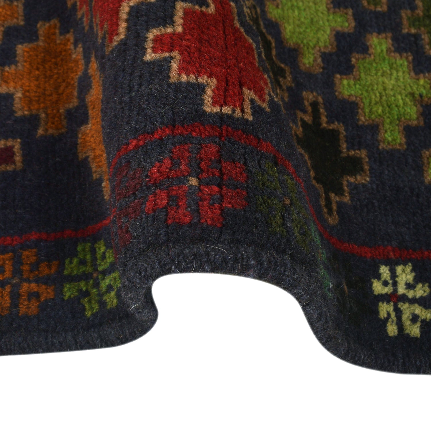 Tribal Baloch Rug 3' 12" x 6' 3" ft / 121 x 190 cm - No. W28014