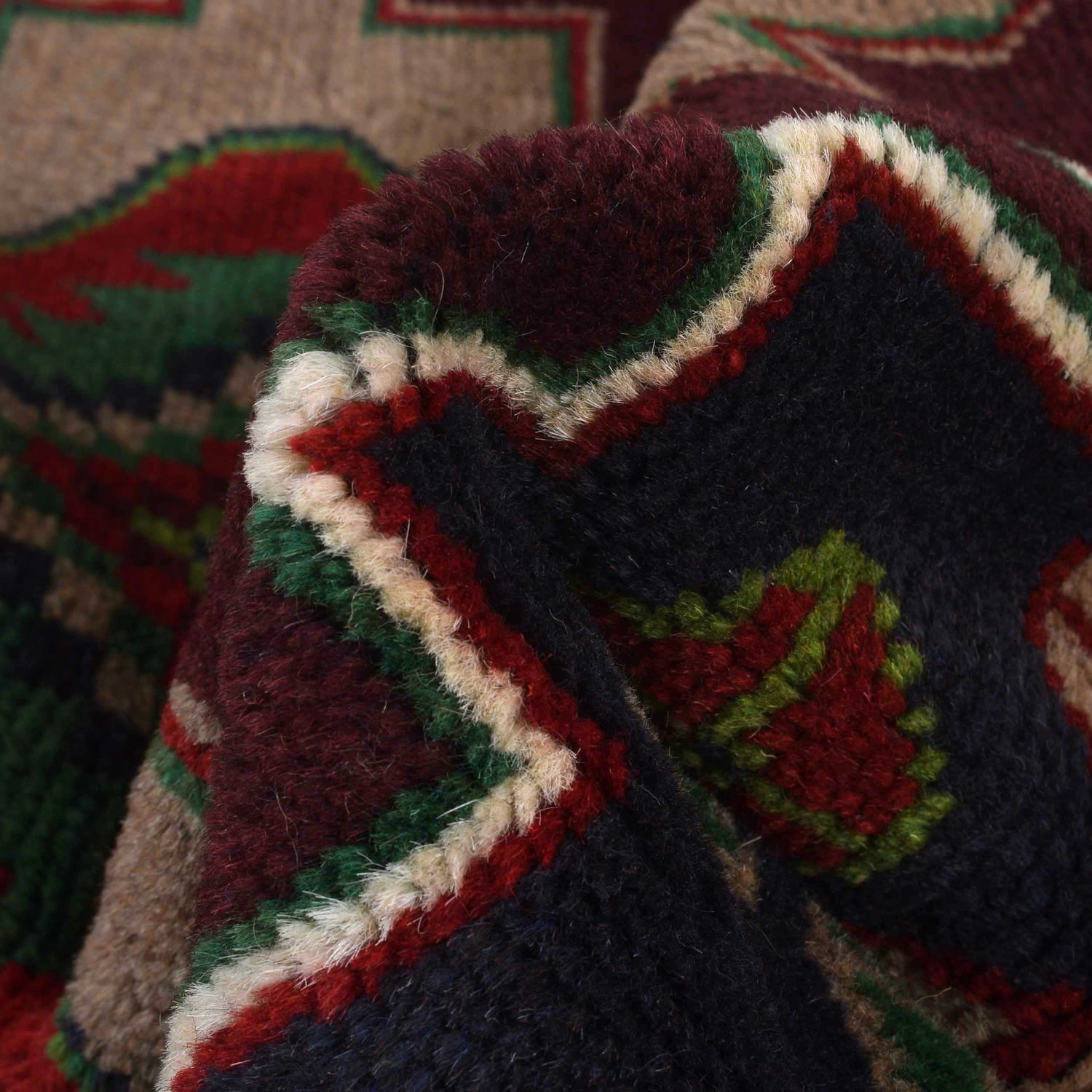 Tribal Baloch Rug 3' 10" x 6' 4" ft / 118 x 194 cm - No. W28016