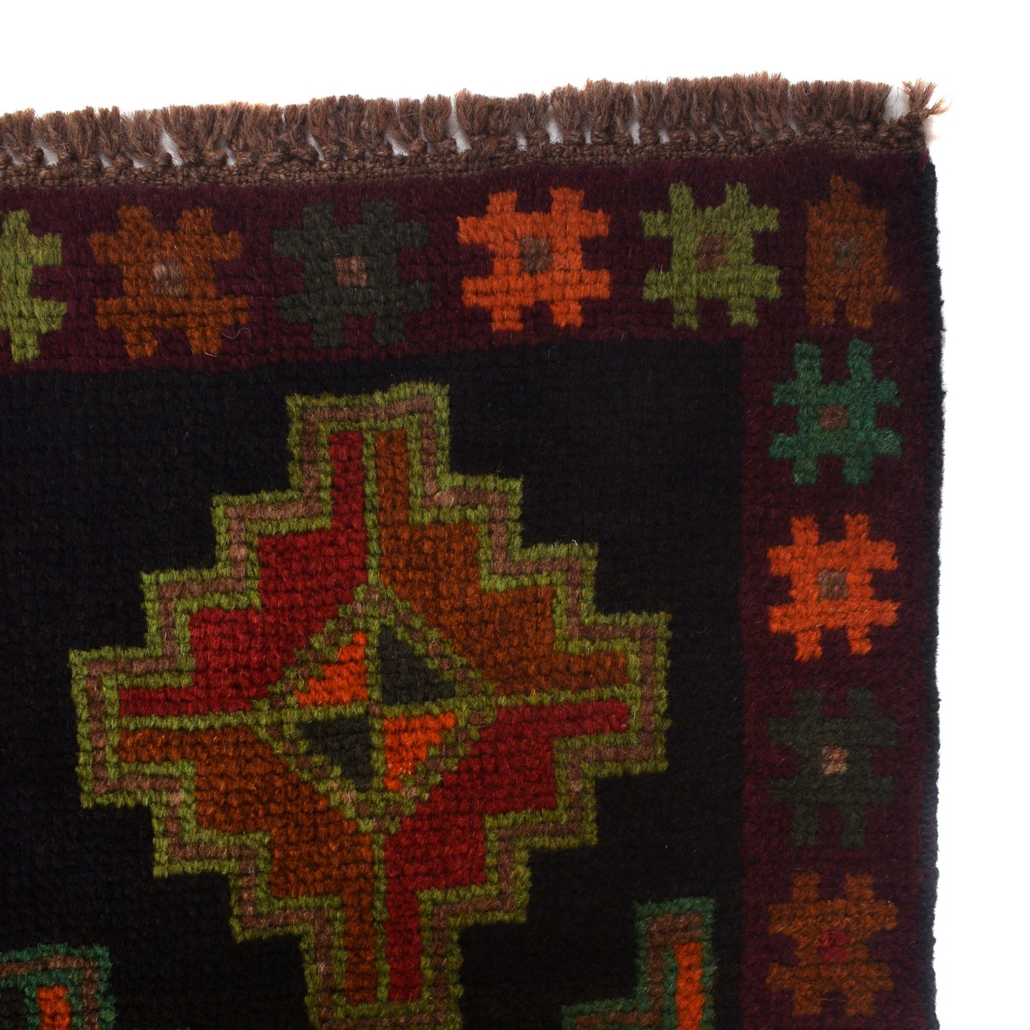 Tribal Baloch Rug 3' 11" x 6' 1" ft / 119 x 186 cm - No. W28018