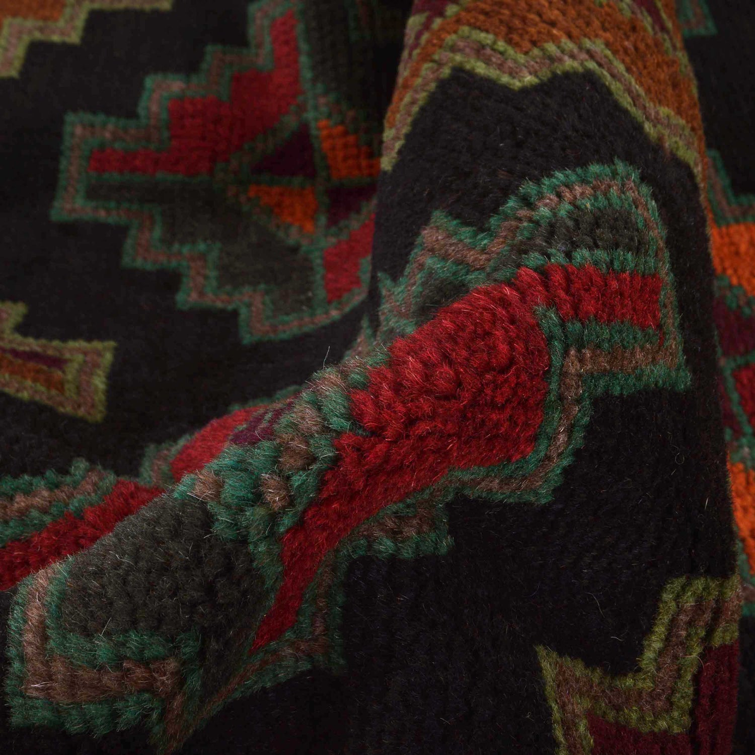 Tribal Baloch Rug 3' 11" x 6' 1" ft / 119 x 186 cm - No. W28018