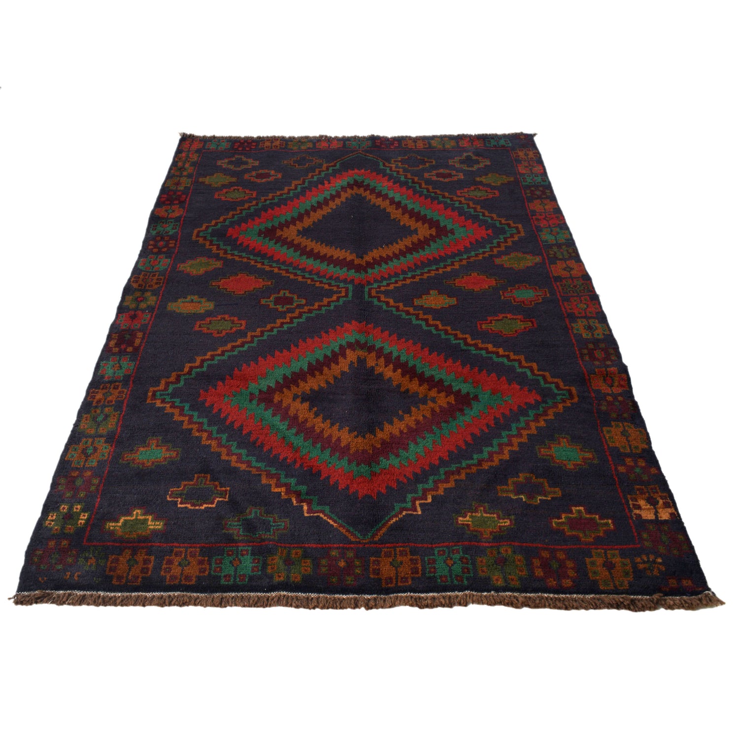 Tribal Baloch Rug 4' 4" x 6' 6" ft / 131 x 197 cm - No. W28020