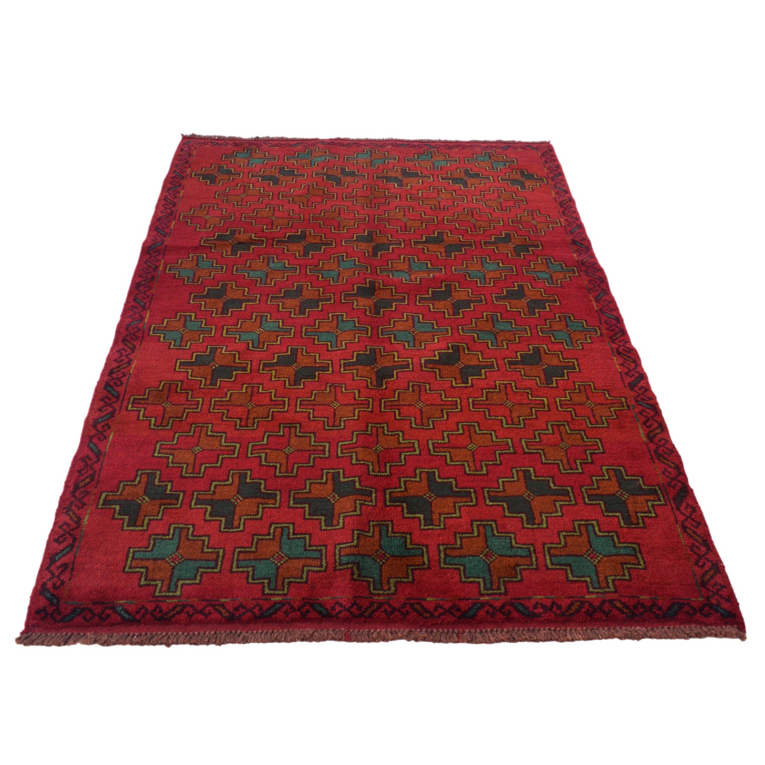 Tribal Baloch Rug 4' 2" x 6' 4" ft / 127 x 194 cm - No. W28022