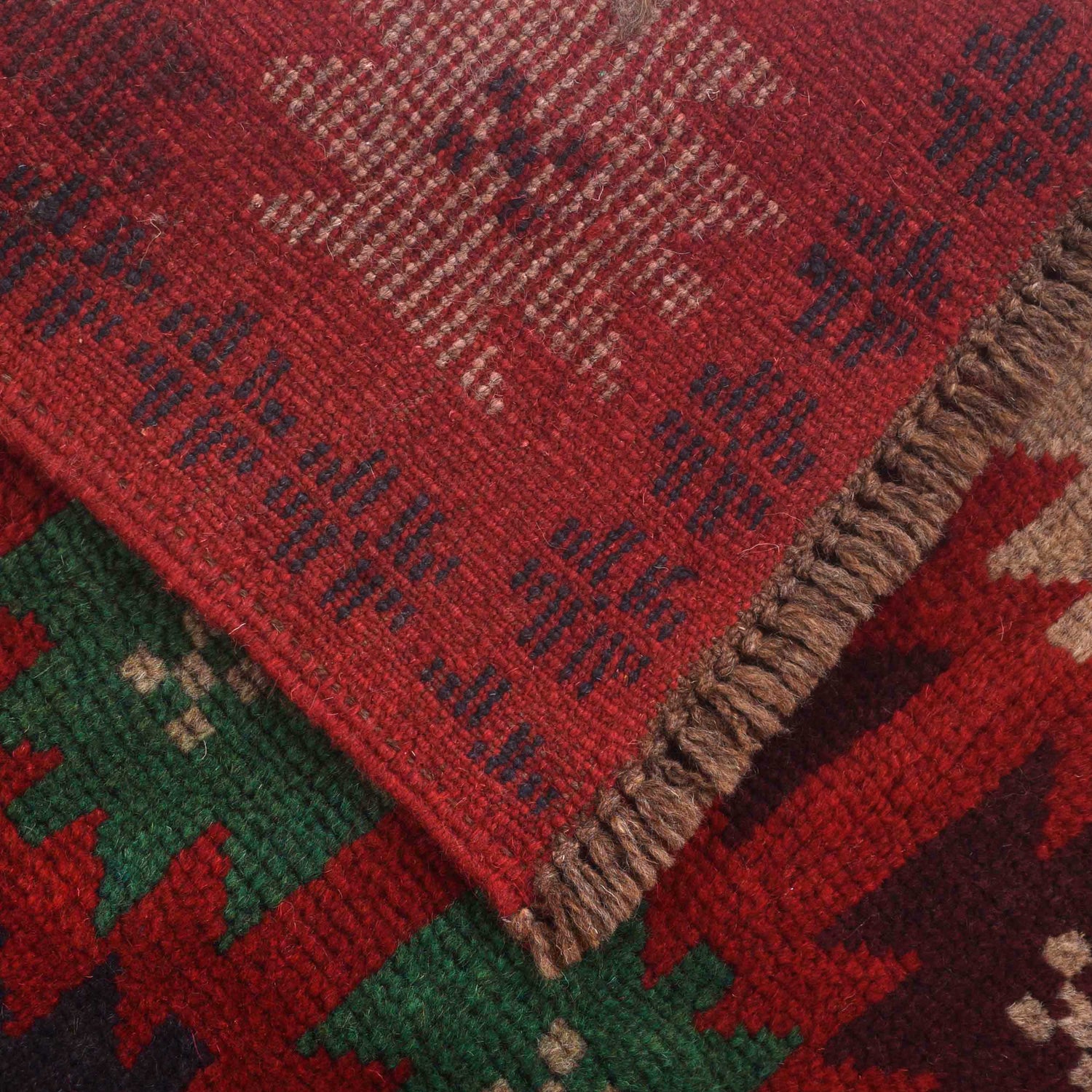 Tribal Baloch Rug 4' 1" x 6' 6" ft / 124 x 198 cm - No. W28026