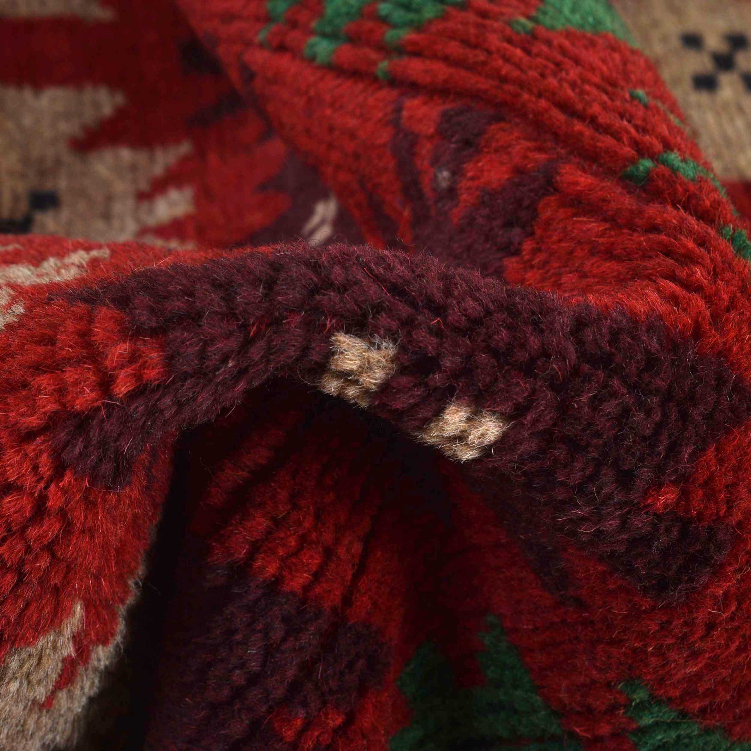 Tribal Baloch Rug 4' 1" x 6' 6" ft / 124 x 198 cm - No. W28026