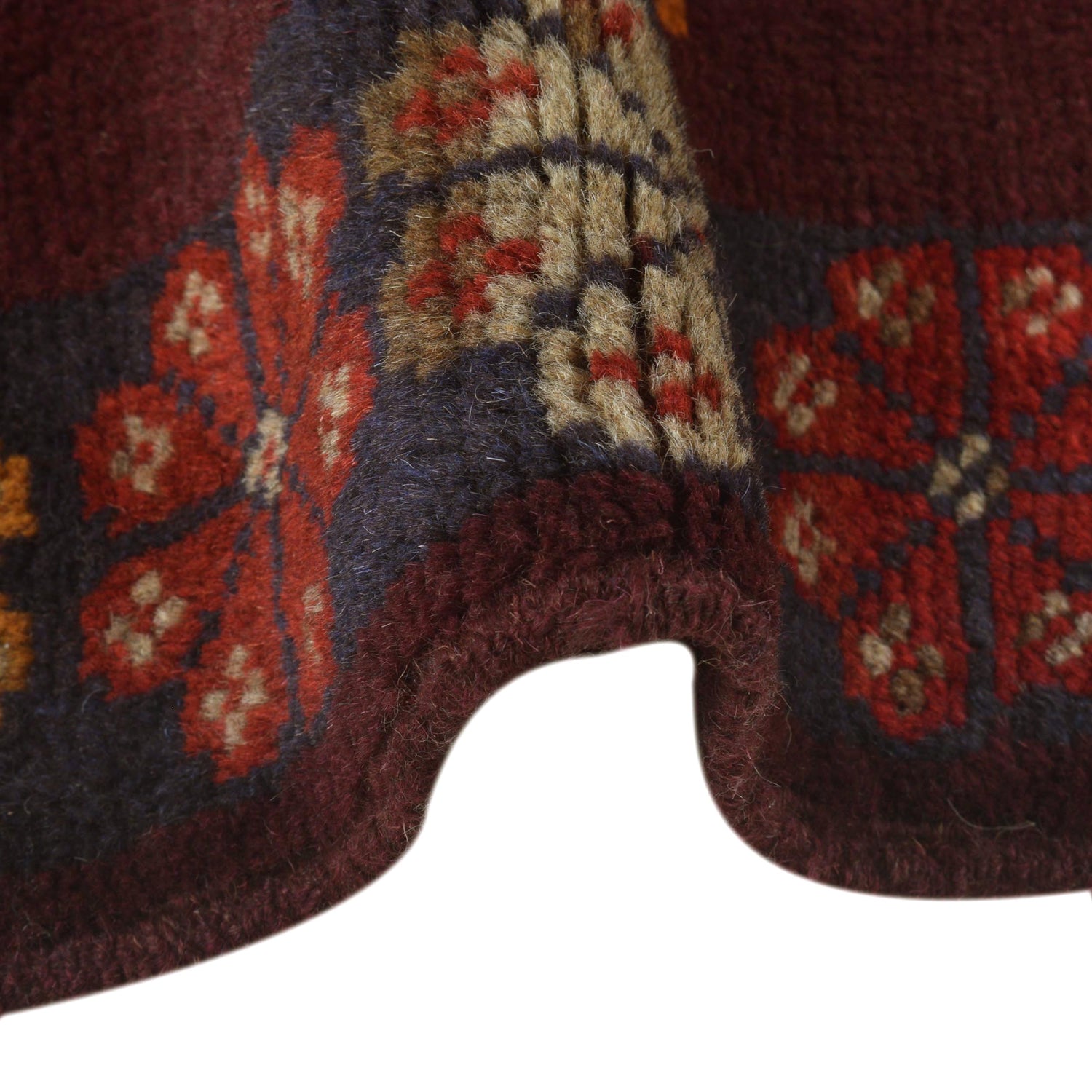 Tribal Baloch Rug 3' 11" x 6' 4" ft / 120 x 192 cm - No. W29017