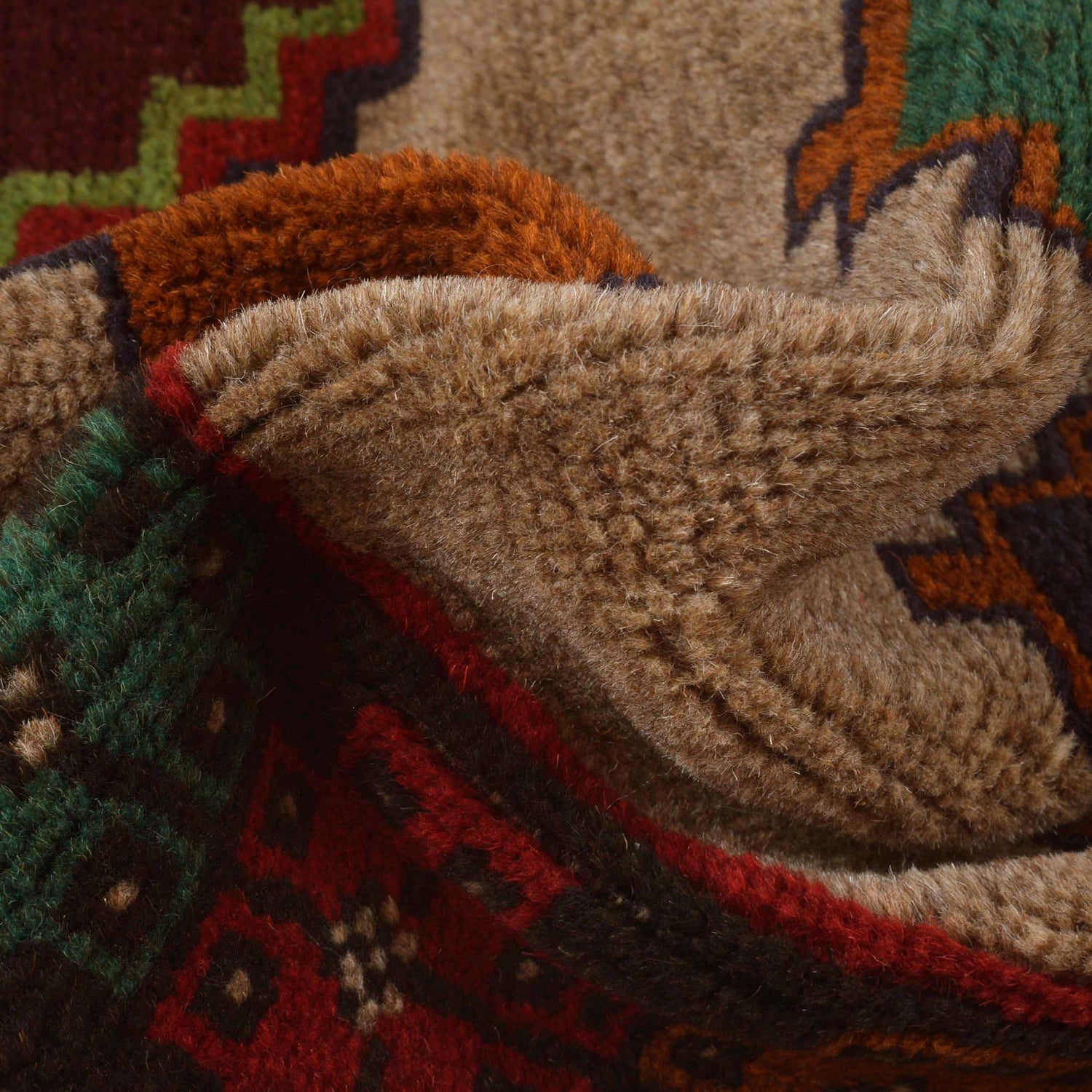 Tribal Baloch Rug 4' 0" x 6' 8" ft / 122 x 204 cm - No. W29018