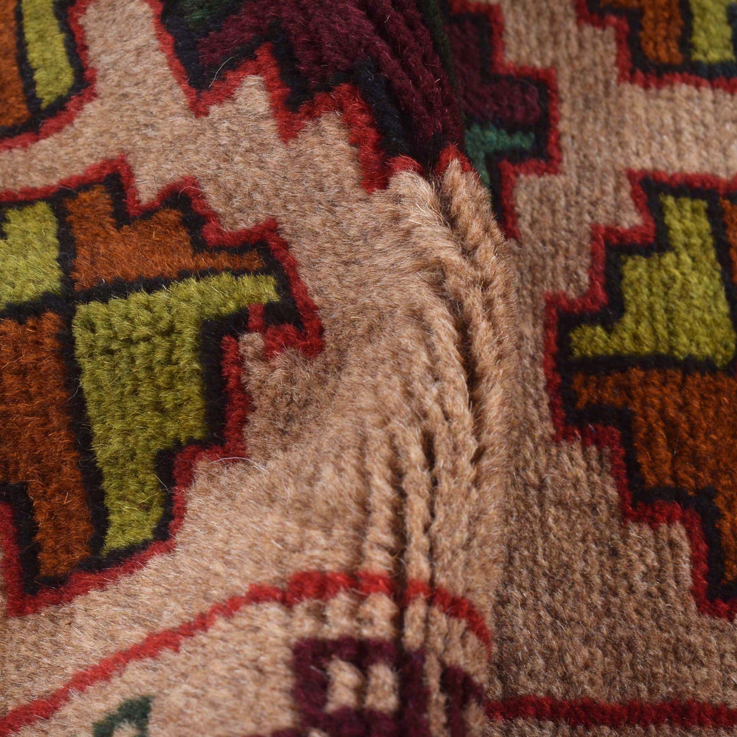 Tribal Baloch Rug 3' 9" x 6' 3" ft / 115 x 191 cm - No. W29019
