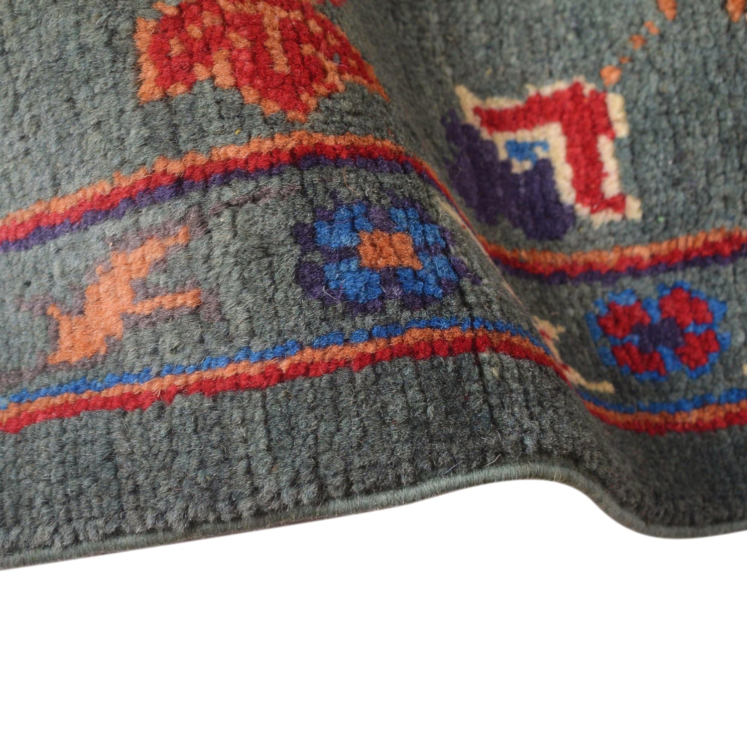 Hand knotted Kazak Carpet 9' 1" x 11' 11" ft / 277 x 363 cm - No. W30732