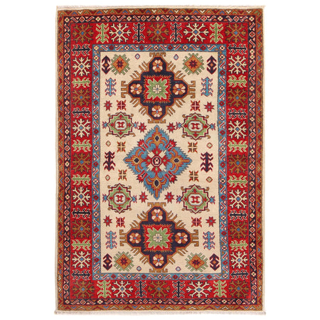 Hand knotted Kazak Rugs 3' 11" x 5' 9" ft / 118 x 175 cm - No. W30734