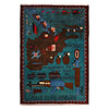 Handcrafted Afghan War Rug 2' 10" x 4' 0" ft / 87 x 123 cm - No. W30735