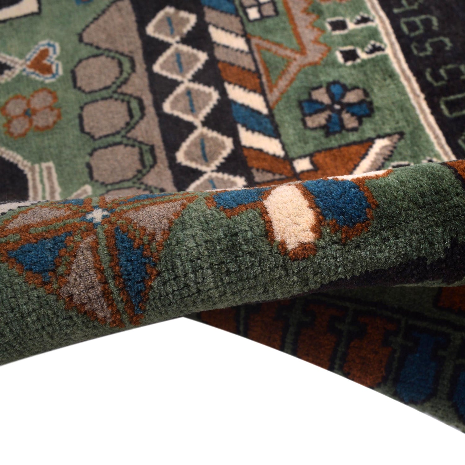 Handmade Afghan War Area Rug 2' 10" x 4' 0" ft / 85 x 122 cm - No. W30736