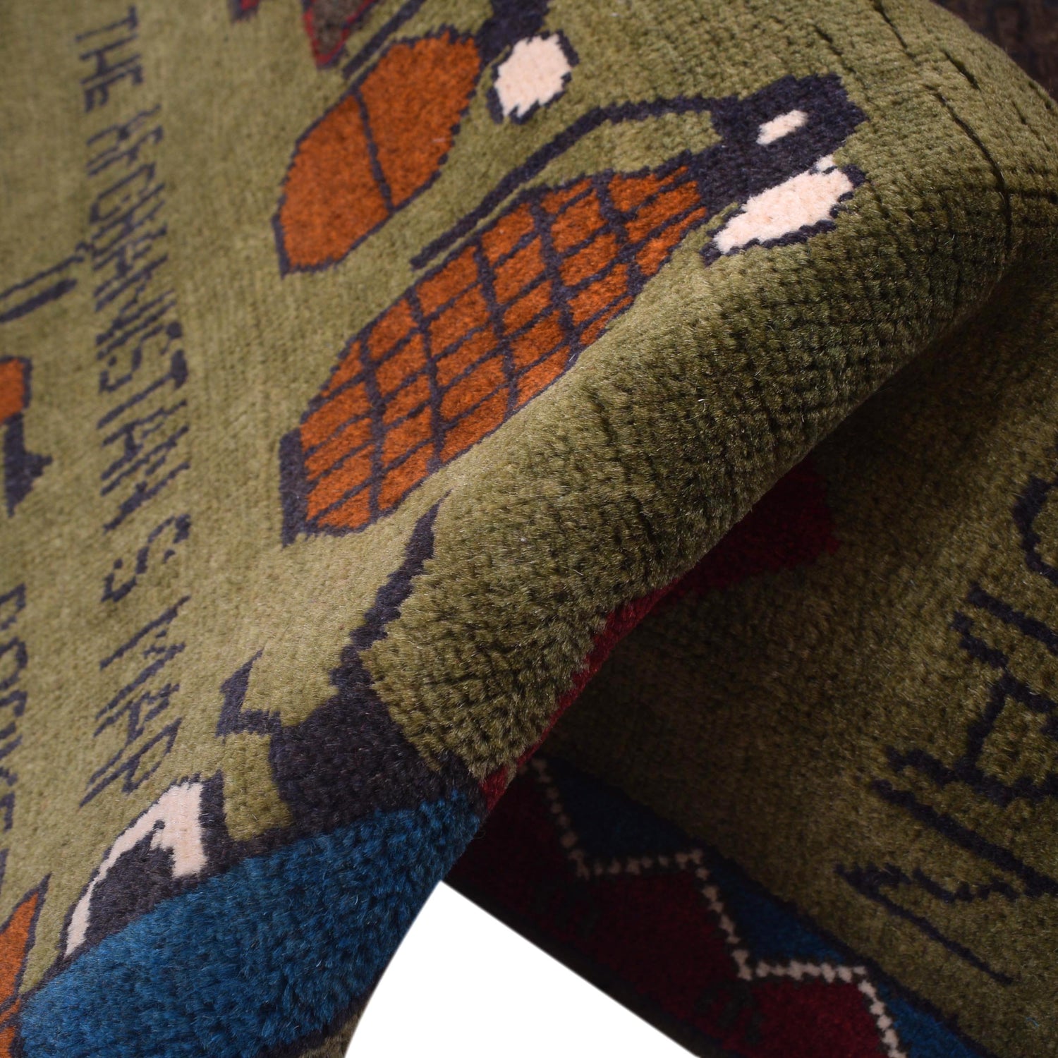 Handmade Afghan War Area Rug 2' 8" x 4' 1" ft / 81 x 125 cm - No. W30738