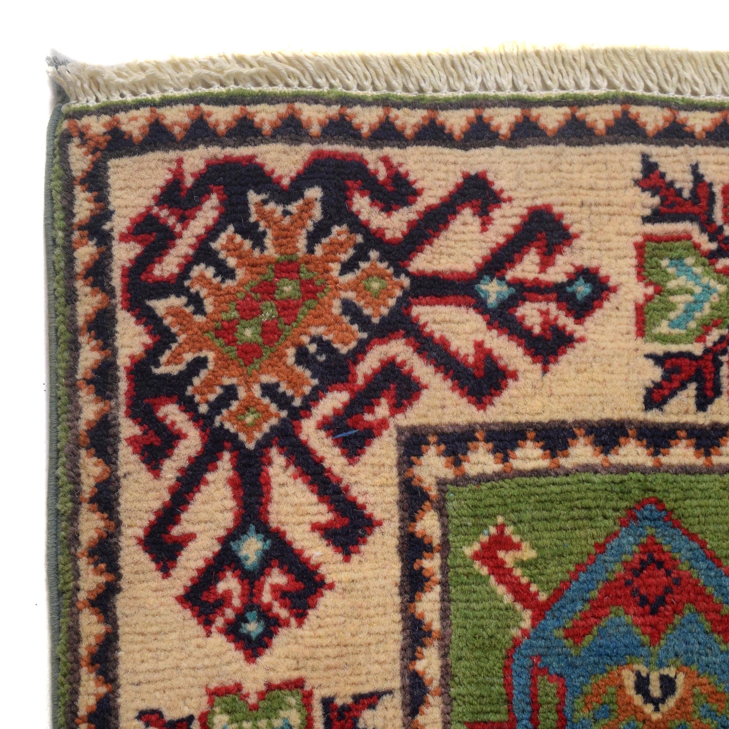 Hand Knotted Kazak Oriental Rug 3' 3" x 4' 8" ft / 98 x 143 cm - No. W30743