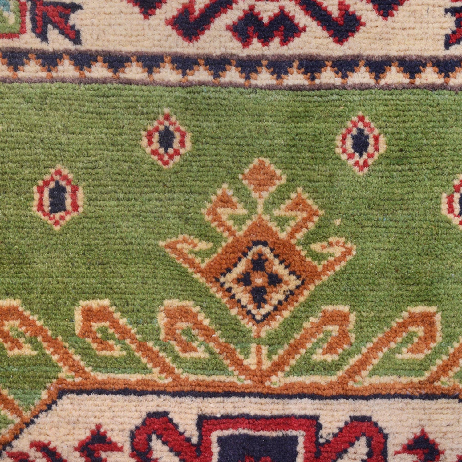 Hand Knotted Kazak Oriental Rug 3' 3" x 4' 8" ft / 98 x 143 cm - No. W30743