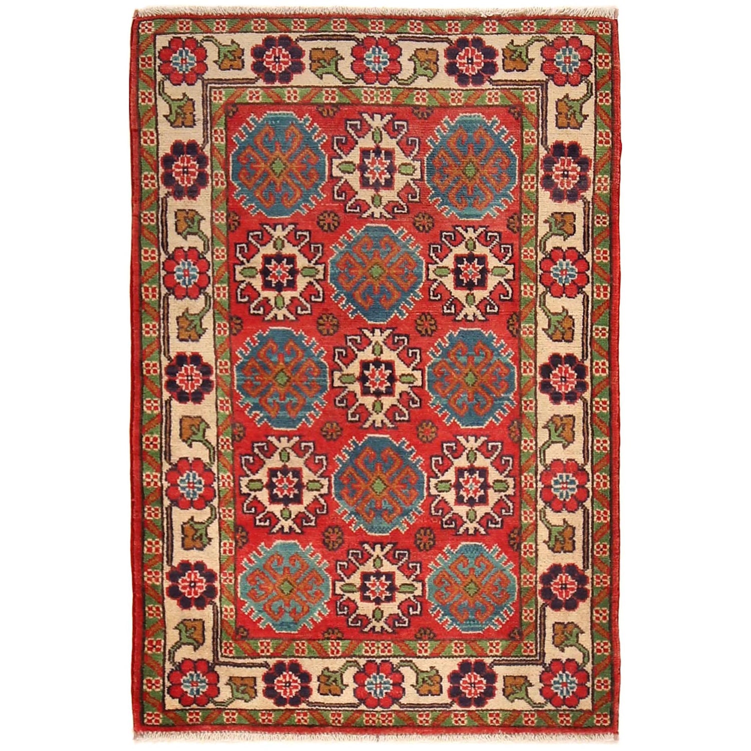 Oriental Kazak Rug 2' 8" x 4' 1" ft / 82 x 125 cm - No. W30748