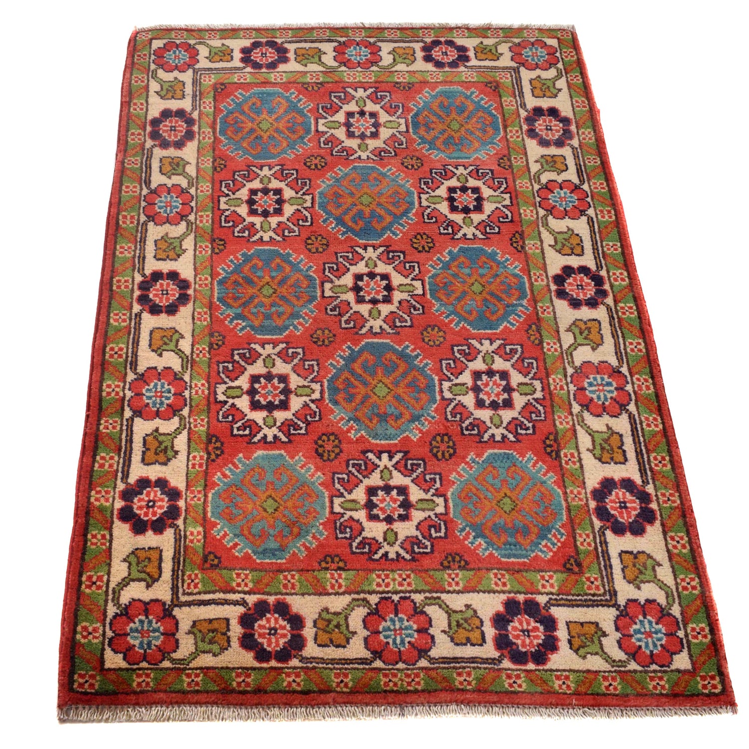 Oriental Kazak Rug 2' 8" x 4' 1" ft / 82 x 125 cm - No. W30748