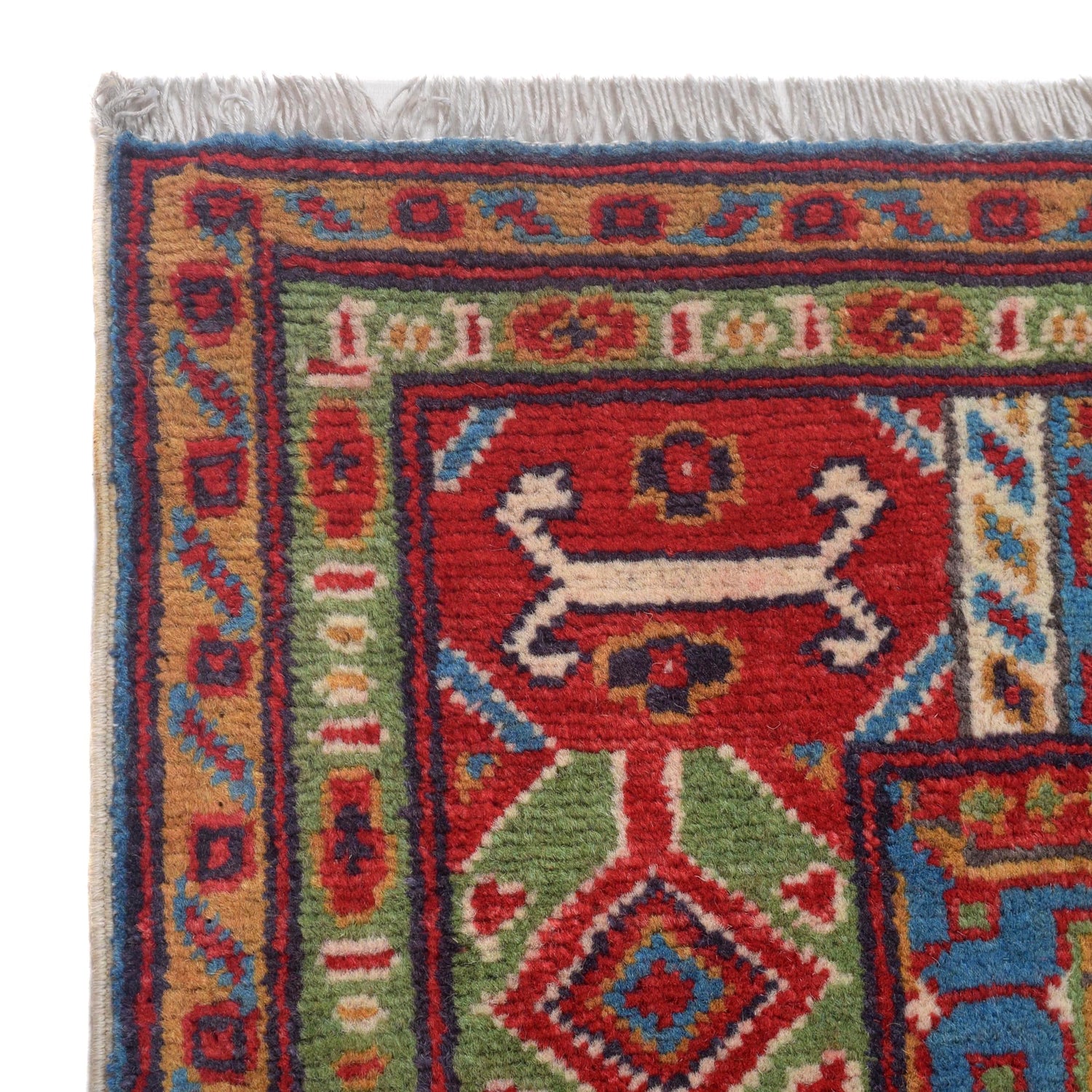 Hand knotted Kazak Carpet 4' 7" x 6' 6" ft / 140 x 198 cm - No. W30750