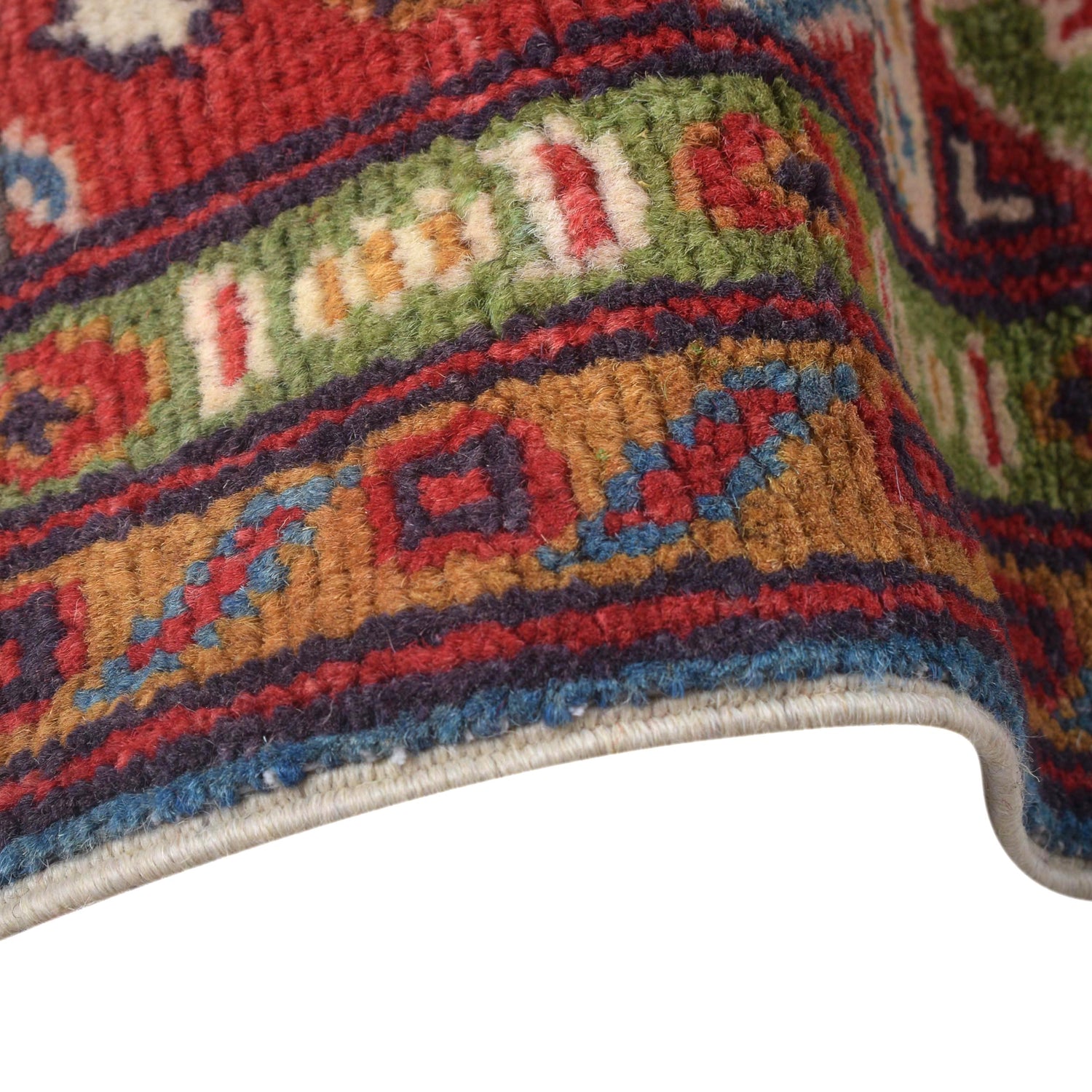 Hand knotted Kazak Carpet 4' 7" x 6' 6" ft / 140 x 198 cm - No. W30750