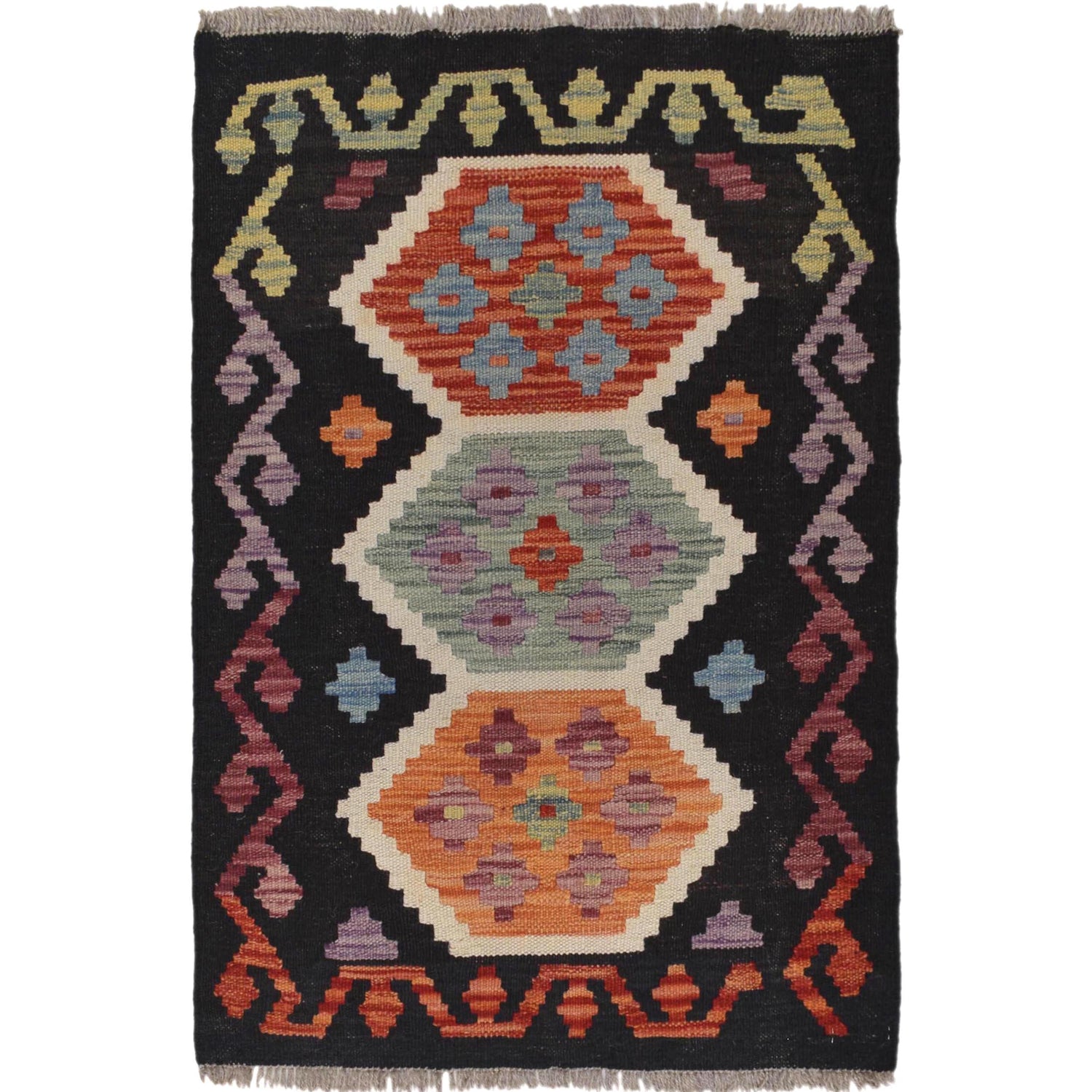 Small Size Chobi Kilim 1' 11 x 2' 10" ft / 58 x 87 cm - No. W30758
