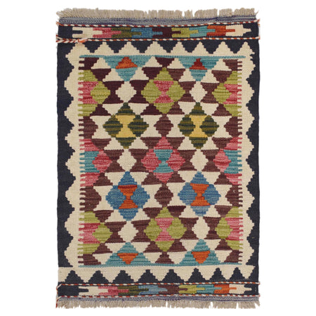 Handmade Vegetable Kelim 2' 0 x 2' 9" ft / 60 x 83 cm - No. W30782