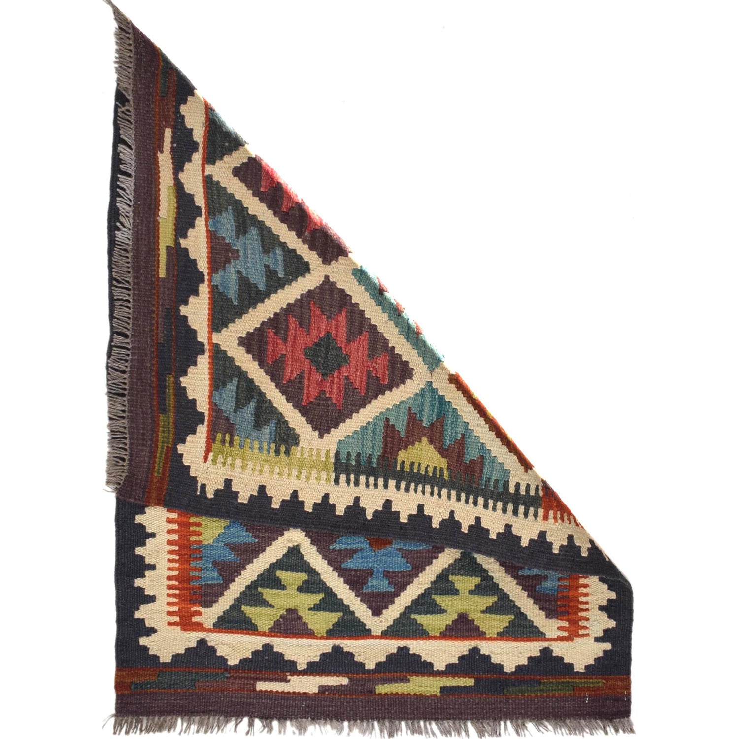 Hand Knotted Flatweave Kilim 2' 1 x 2' 9" ft / 64 x 84 cm - No. W30802