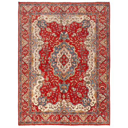 Hand Knotted Heriz Rug 8' 5" x 10' 11" ft / 257 x 332 cm - No. W30837