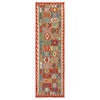Handmade Vegetable Kelim Runner 2' 7" x 9' 9" ft / 79 x 296 cm - No. W30872