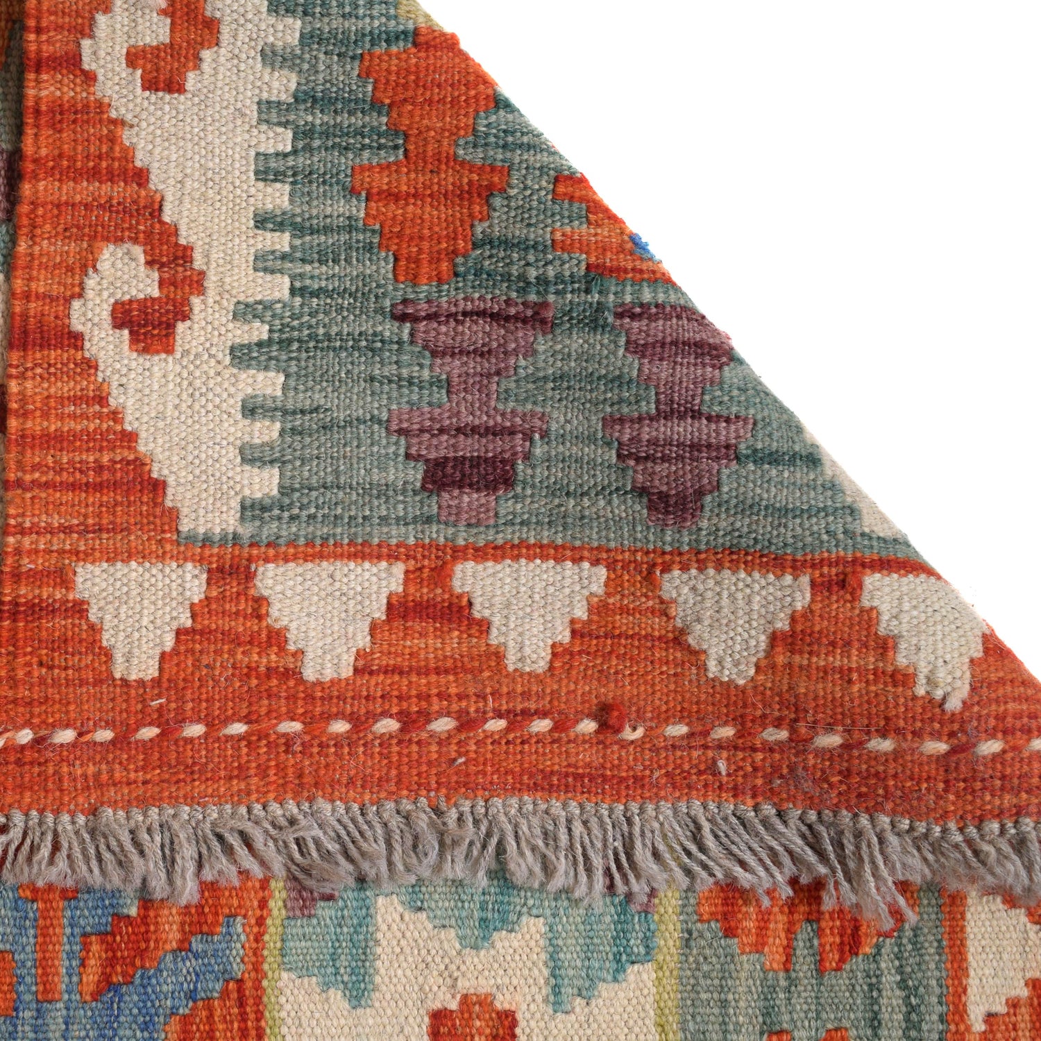 Handmade Vegetable Kelim Runner 2' 7" x 9' 9" ft / 79 x 296 cm - No. W30872