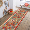 Handmade Vegetable Kelim Runner 2' 7" x 9' 9" ft / 79 x 296 cm - No. W30872