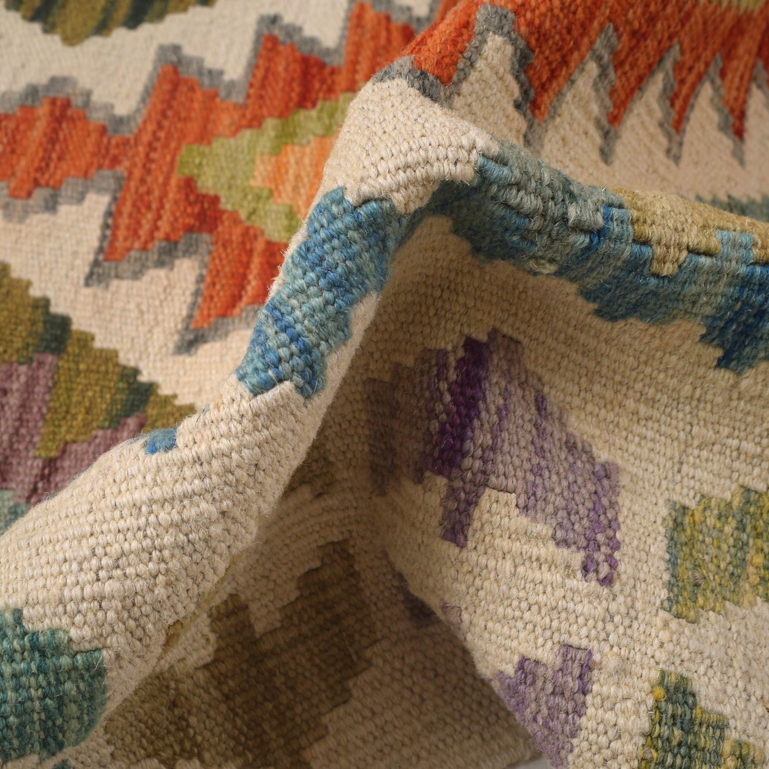 Handmade Vegetable Kelim Runner 2' 8" x 9' 5" ft / 80 x 287 cm - No. W30873