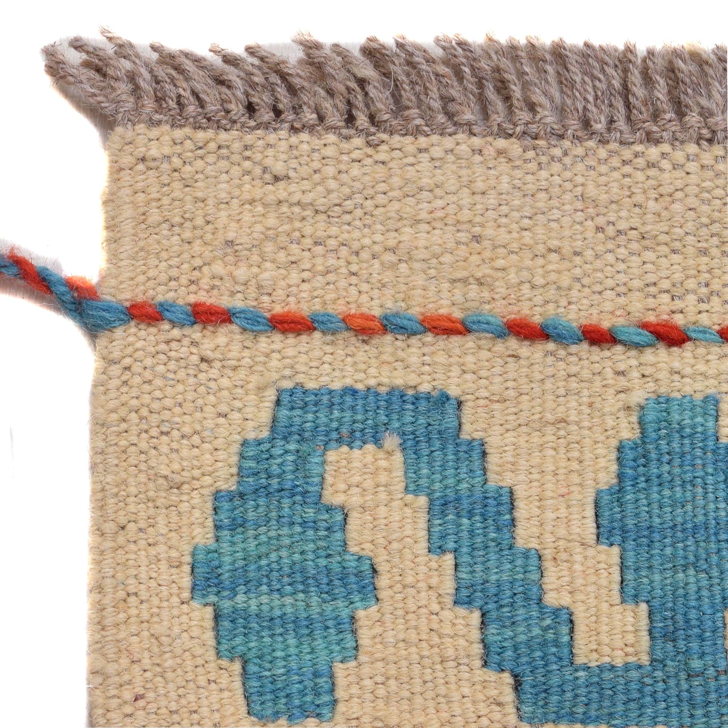 Colorful Flat-Weave Wool Kilim Runner 2' 9" x 9' 8" ft / 83 x 294 cm - No. W31060