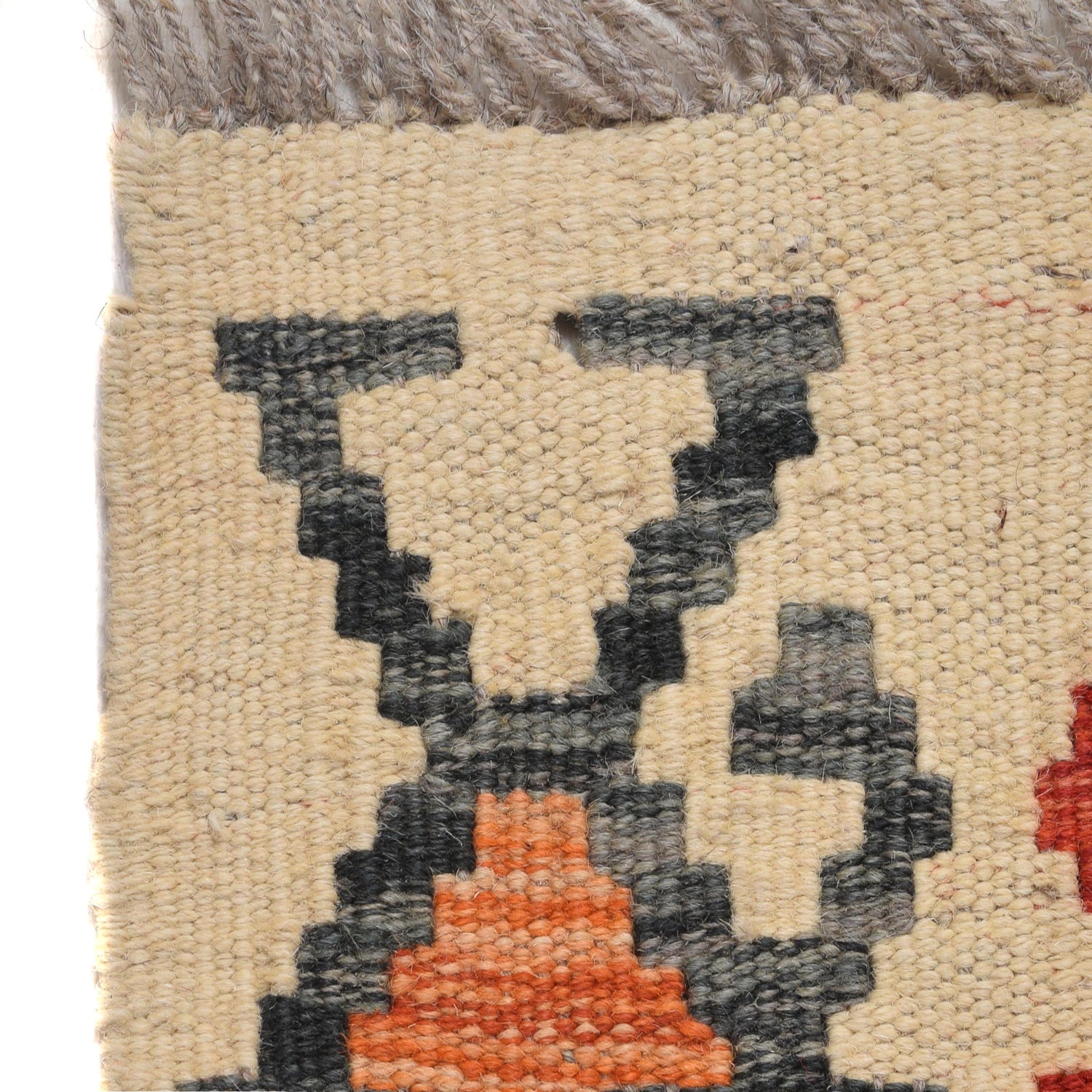 Handmade Turkish Design Wool Kilim Runner 2' 8" x 9' 11" ft / 81 x 301 cm - No. W31061