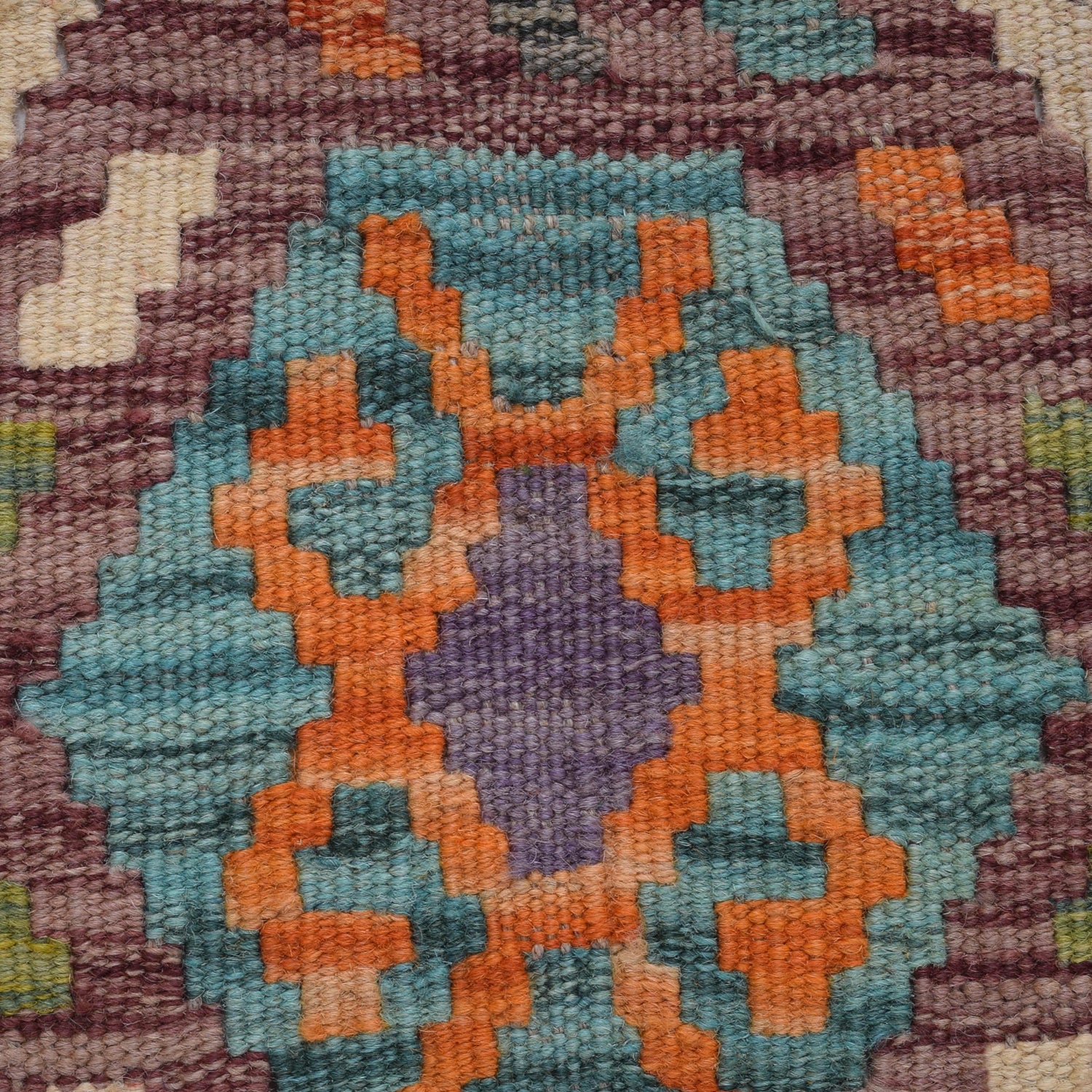 Handmade Turkish Design Wool Kilim Runner 2' 8" x 9' 11" ft / 81 x 301 cm - No. W31061