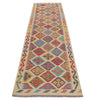 Hand Woven Wool Kelim Runner 2' 8" x 9' 7" ft / 82 x 293 cm - No. W31062