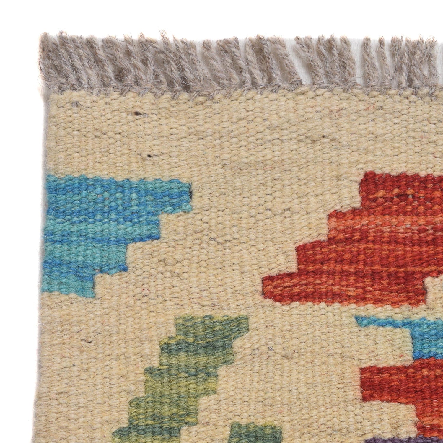 Hand Woven Wool Kelim Runner 2' 8" x 9' 7" ft / 82 x 293 cm - No. W31062