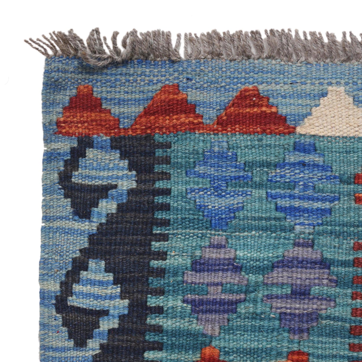 Handmade Vegetable Kelim 4' 3" x 6' 4" ft / 130 x 193 cm - No. W31078