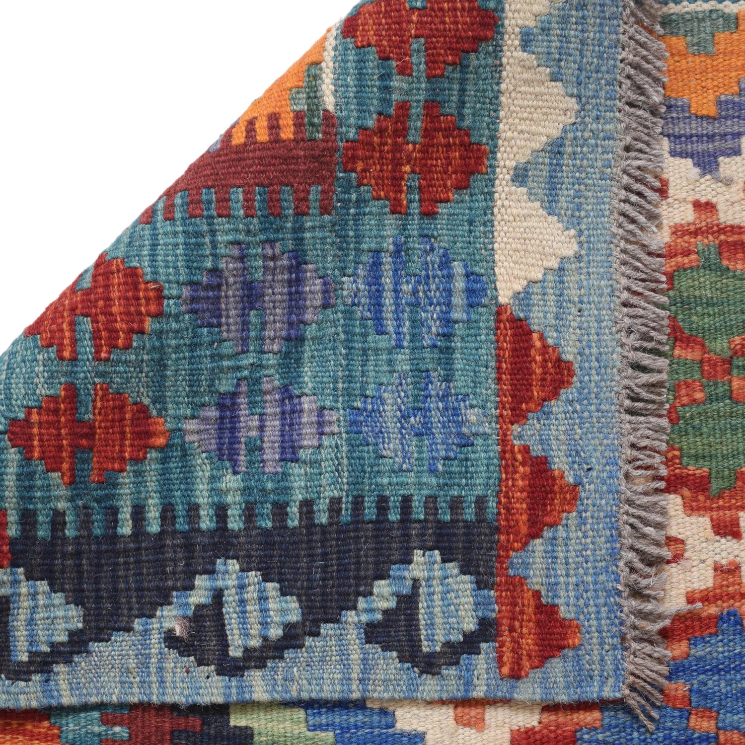 Handmade Vegetable Kelim 4' 3" x 6' 4" ft / 130 x 193 cm - No. W31078