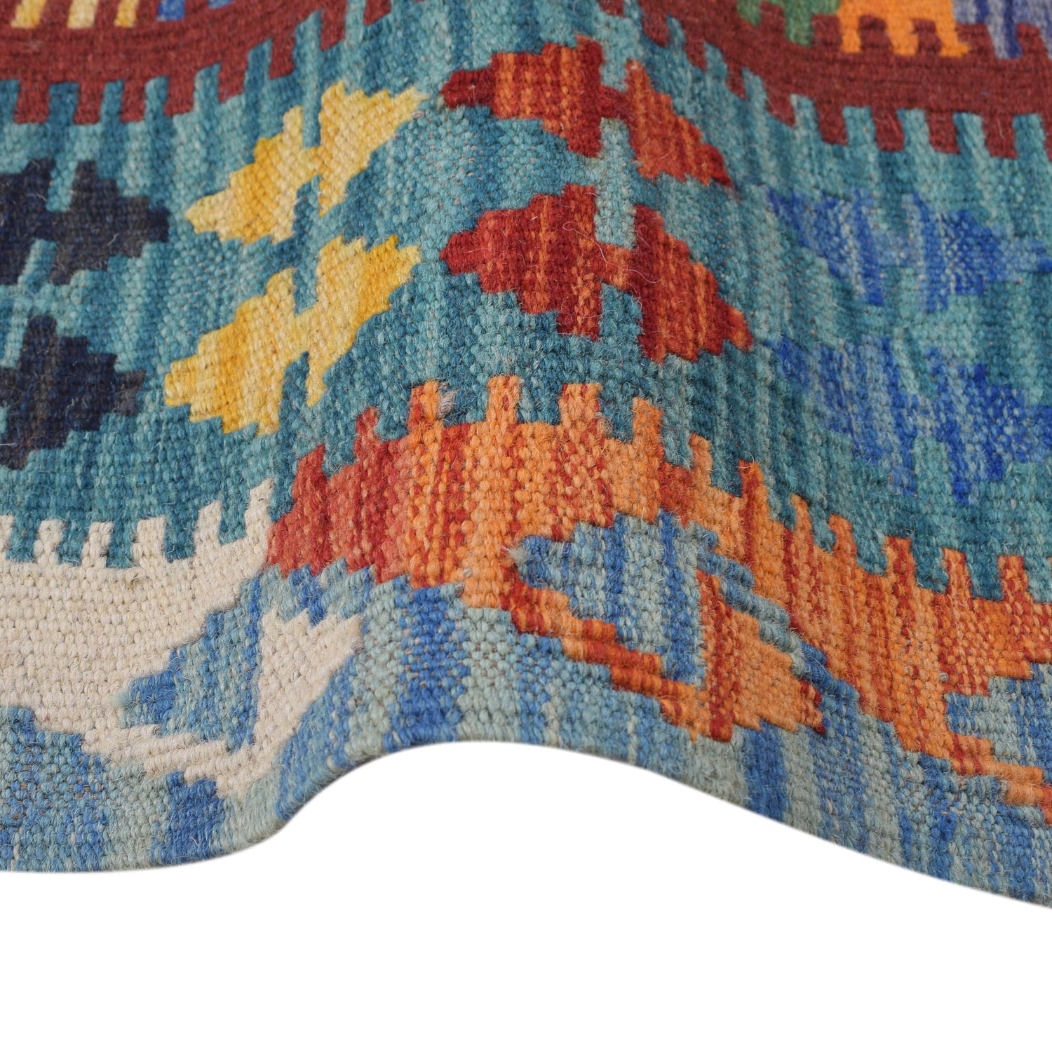 Handmade Vegetable Kelim 4' 3" x 6' 4" ft / 130 x 193 cm - No. W31078