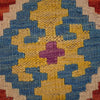 Colorful Flat-Weave Wool Kilim Runner 2' 11" x 9' 8" ft / 90 x 294 cm - No. W31085