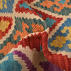 Colorful Flat-Weave Wool Kilim Runner 2' 11" x 9' 8" ft / 90 x 294 cm - No. W31085