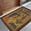 Authentic Afghan War Area Rug 2' 0" x 2' 11" ft / 62 x 89 cm - No. W31094