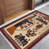Authentic Afghan War Area Rug 2' 0" x 2' 11" ft / 62 x 90 cm - No. W31095