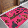 Pink Color War Rug 2' 0" x 2' 10" ft / 61 x 87 cm - No. W31101