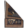 Handcrafted Afghan War Rug 2' 2" x 2' 11" ft / 66 x 90 cm - No. W31103