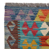 Hand Woven Wool Kelim Runner 2' 8" x 9' 9" ft / 80 x 296 cm - No. W31127