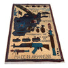 Handmade Afghan War Area Rug 2' 8" x 4' 2" ft / 82 x 126 cm - No. W31154