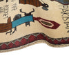 Handmade Afghan War Area Rug 2' 8" x 4' 2" ft / 82 x 126 cm - No. W31154