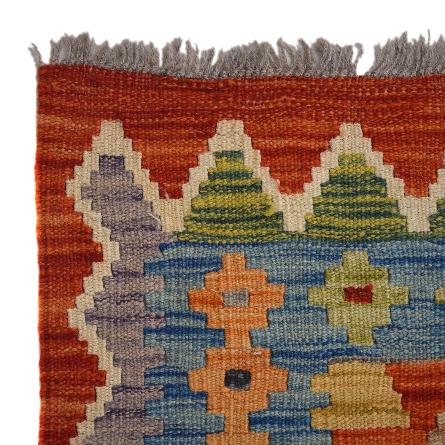 Hand Made Afghan Kilim Runner 2' 7" x 9' 9" ft / 79 x 297 cm - No. W31580